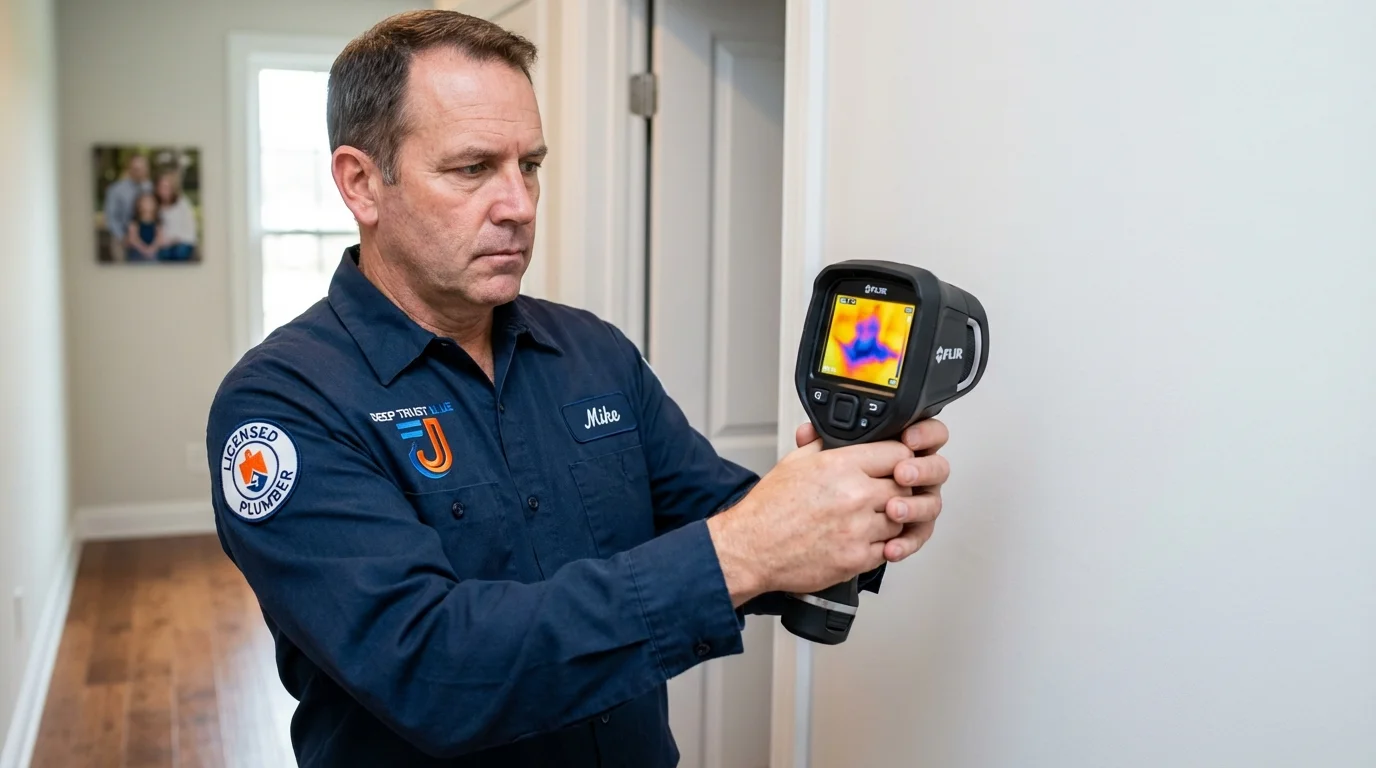 Thermal imaging leak detection by Johns Plumbing LLC in University